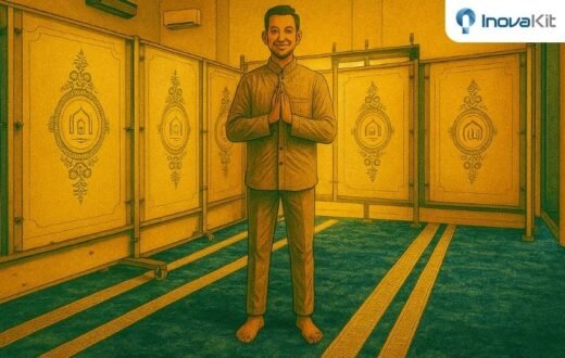 Pembatas Shaf Masjid di Bandung