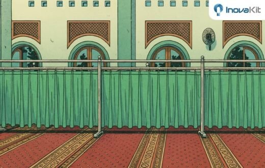 Pembatas Shaf Masjid di Bekasi