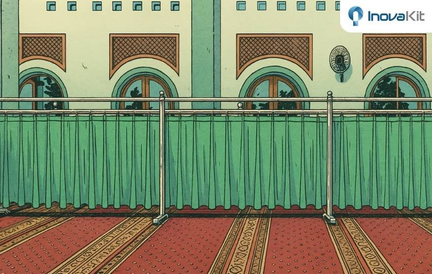 Pembatas Shaf Masjid di Bekasi