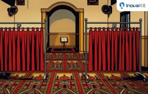 Pembatas Shaf Masjid Solo