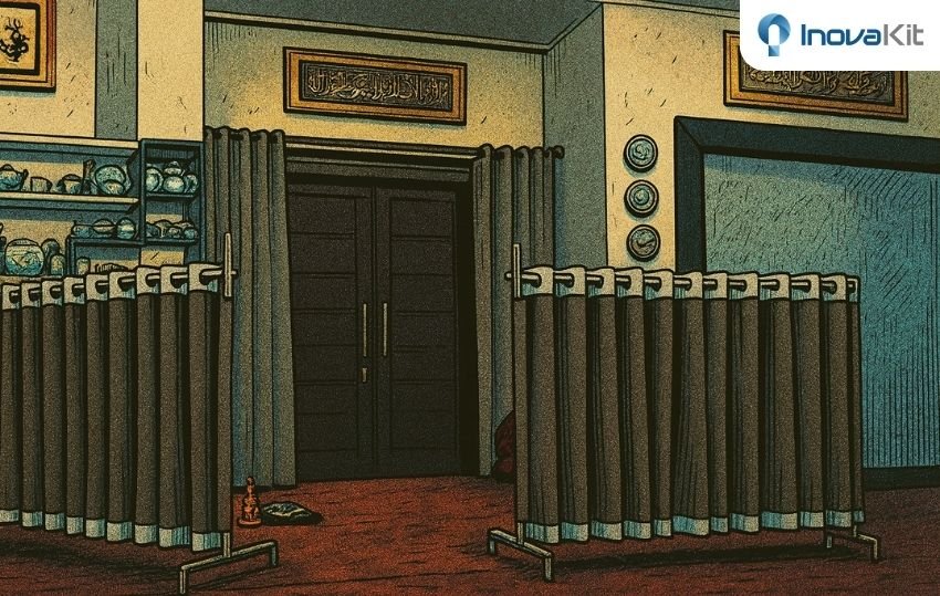 pembatas shaf masjid Surakarta