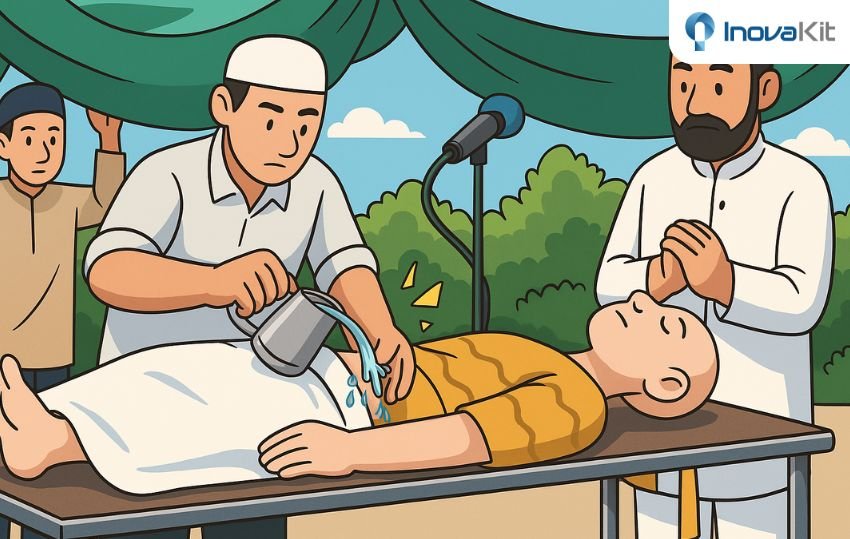 Memandikan jenazah laki-laki