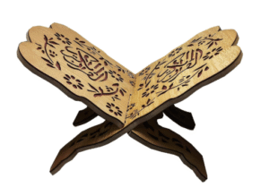 stand quran kayu premium