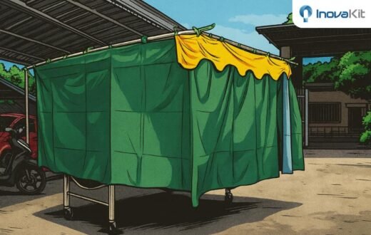 tenda untuk pemandian jenazah