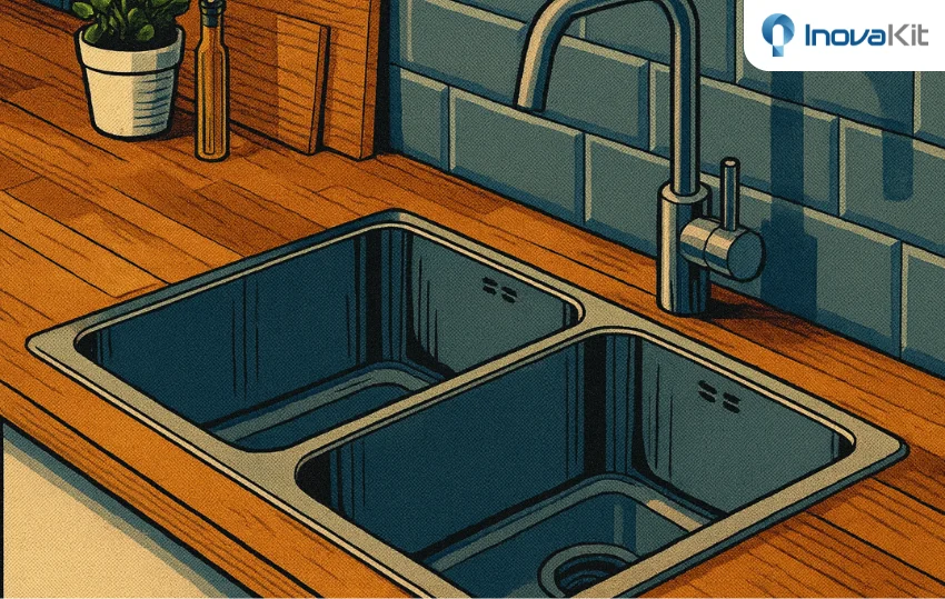 wastafel 2 sink berkualitas