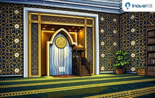 desain mimbar masjid