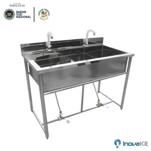Kitchen Sink Double Bowl Standar Dapur MBG | Wastafel 2 Sink