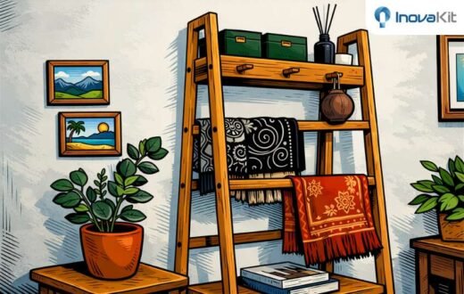 tempat mukena dari kayu