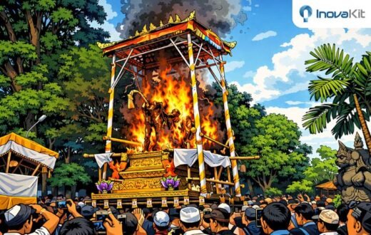 upacara pembakaran jenazah di bali dinamakan