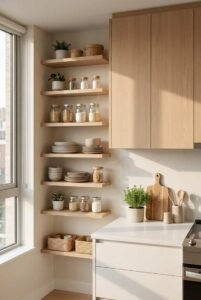 6 Kitchen Set Minimalis Stainless - Model Penyimpanan Vertikal