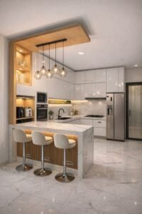 8 Kitchen Set Minimalis Stainless - Model Dapur Terbuka