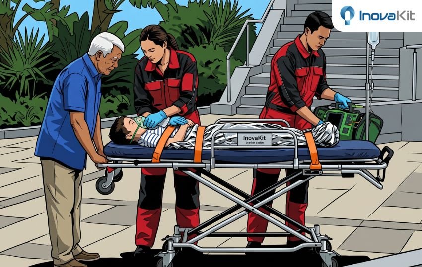 tandu pasien ambulance