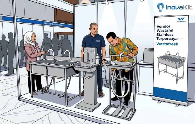 vendor wastafel stainless