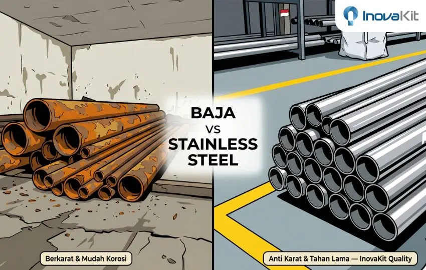 perbedaan baja dan stainless steel