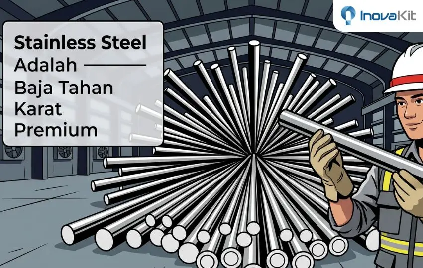 stainless steel adalah