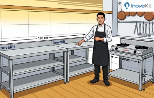 ukuran meja dapur